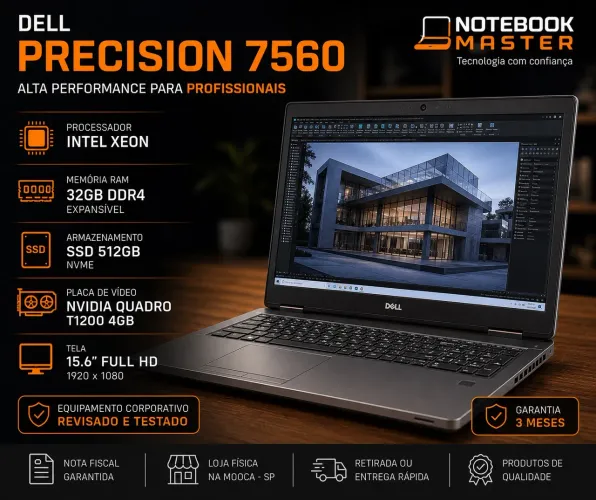 Dell Precision 7560 | Workstation Profissional