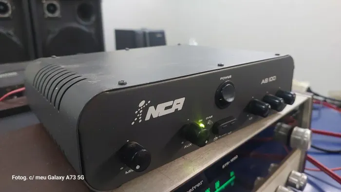 Amplificador NCA AB-100 com caixas acústicas!