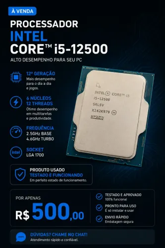 !! Processador I5 - 12500 !!