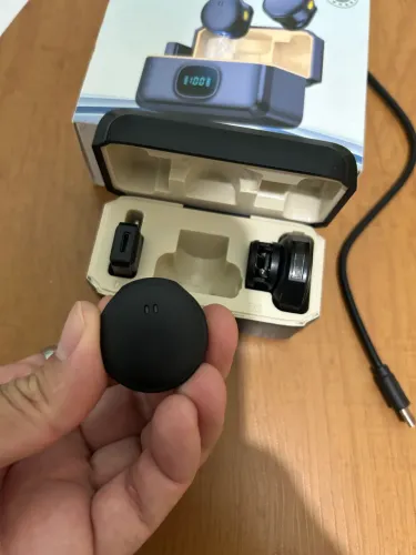 Mini Microfone de Lapela Sem Fio Magnético para iPhone