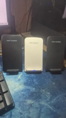 Carregador Sem Fio Wireless Charger Dobrável para iPhone e Samsung