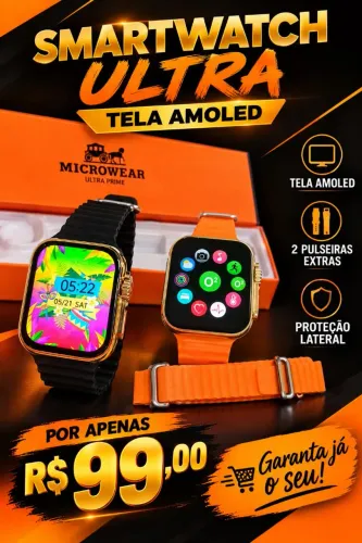 Smartwatch ULTRA mini dourado