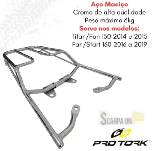 Bagageiro de Moto Titan/Fan/Start