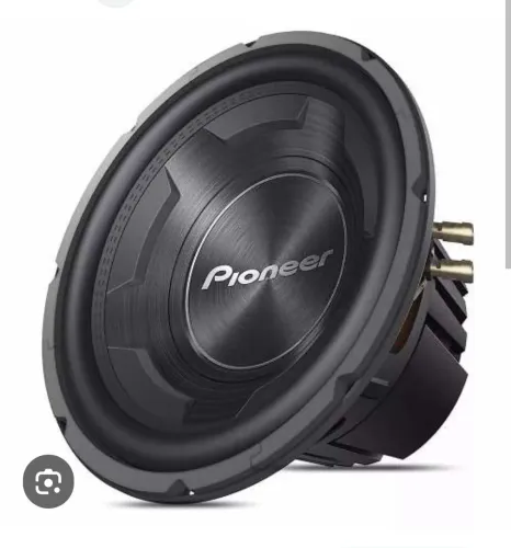 Subwoofer pioner top de linha 600wts RMS 1200 wts PMPO praticamente novo com caixa dutada