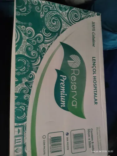 Lençol de papel para maca
