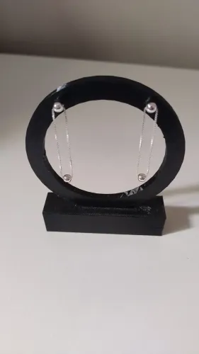Brinco Passante Bolinha Prata 925 Original - Minimalista