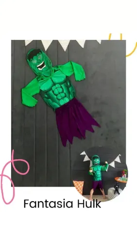 Fantasia infantil menino Hulk