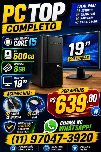 CORE I5 - MONITOR DE 19 POLEGADAS