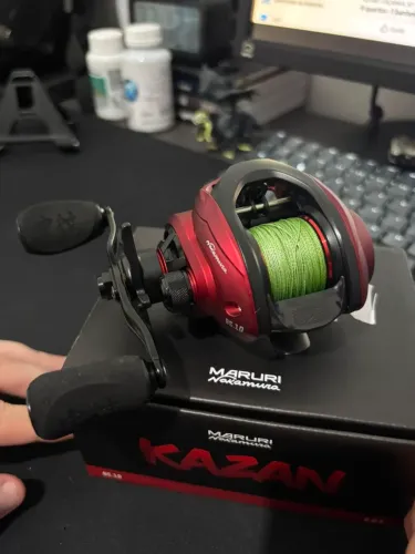 Conjunto de Pesca Premium: Carretilha Maruri Kazan + Vara Maruri Nizzo 14 Lb +