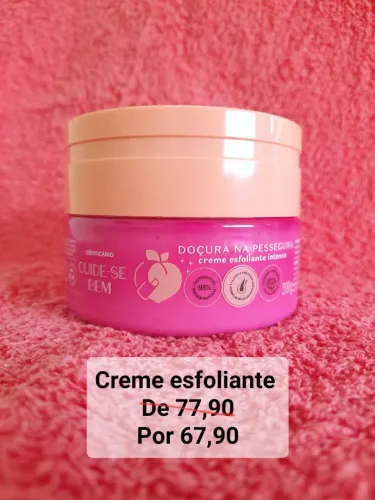 Creme esfoliante Cuide-se Bem Doçura na Pessegura