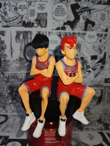 OPORTUNIDADE | Bonecos Action Figure Hanamichi Sakuragi e Kaede Rukawa Slam Dunk