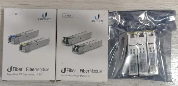 Kit sfp gbit transceiver Unifi - novos