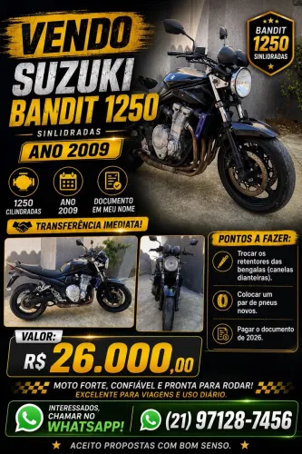 Moto forte , confiável e pronta pra rodar ! Excelente para viagem e uso diário