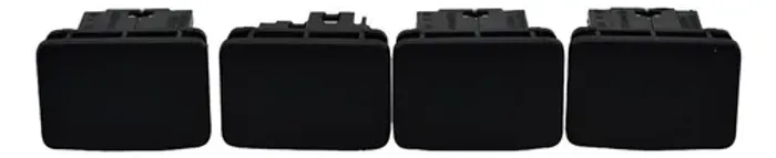 Kit 4 Tampa Botão Falso Painel L200 Triton 2017 Original Preto
