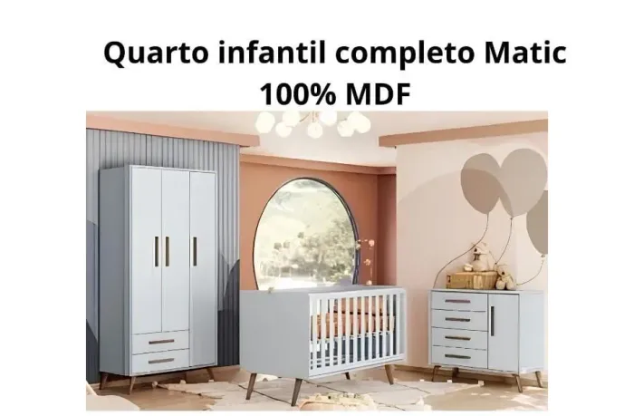 Quarto infantil completo 100% MDF - Matic