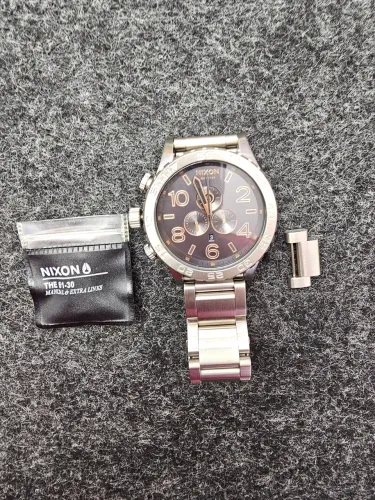 Relógio Nixon The 51-30 Chrono A083 2064 *Gray / Rose Gold