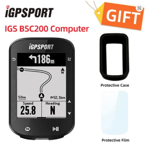 Ciclocomputador Gps Igpsport Bsc200 rota + case + película Novo na caixa