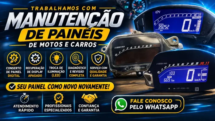 Manutenção de painéis de motos e carros