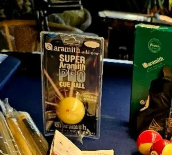Bolão branco aramith pro 57mm - novo na embalagem