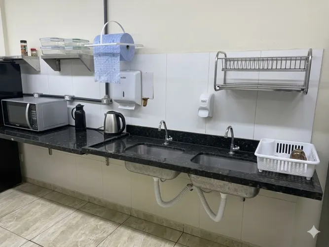 Pia com dois bojos mais Bancada
