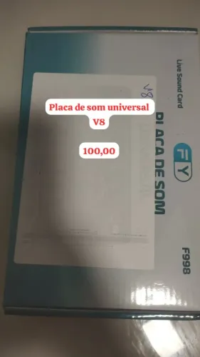 Placa de som universal v8 nunca usada