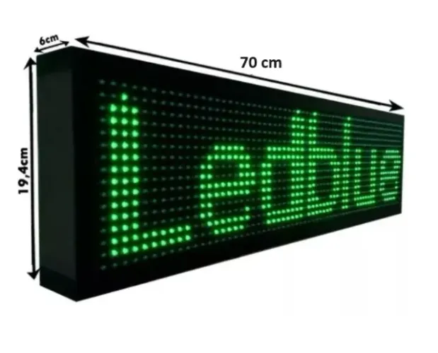 Letreiro Digital 70x20 Painel Led Externo Wi Fi