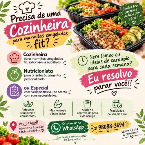 Cozinheira Marmitas fit