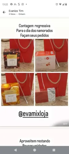 Kit de sabonetes do Boticário, Cereja e Amêndoas