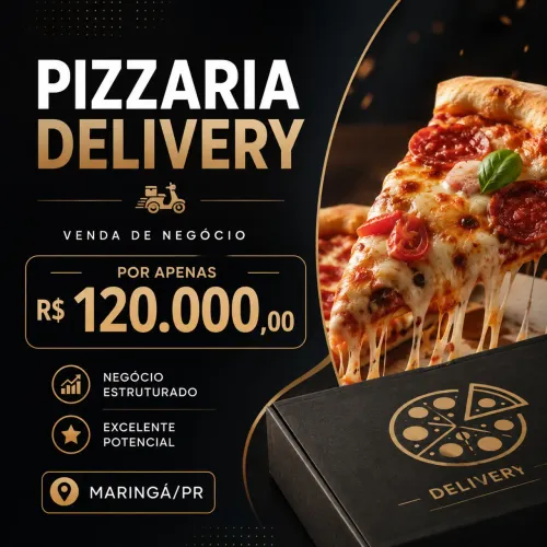 Pizzaria Delivery Montada e Equipada à Venda - Maringá/PR