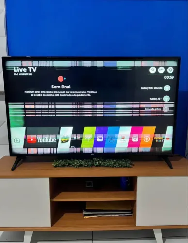 Smart TV LG 49 polegadas com defeito na tela