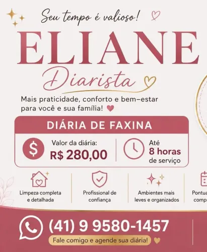 Diarista Caprichosa e de Confiança (Santa Felicidade)