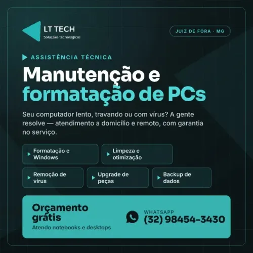 Suporte de Informática e formatação