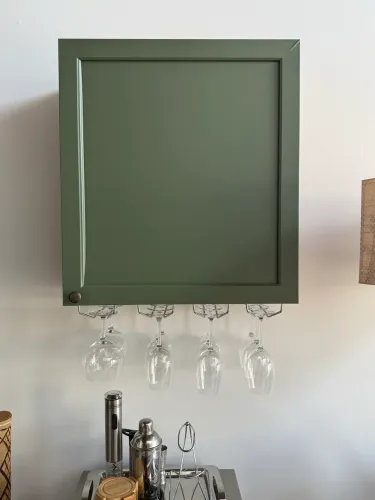 Armário aéreo Madesa Vik 60 cm (Rustic/Verde)