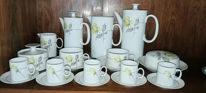 Conjunto de Chá/Café em porcelana