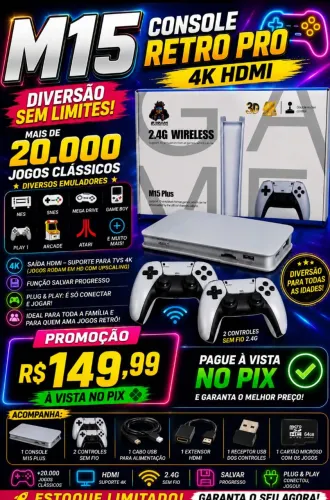 GAME STICK M15 PROMOÇÃO