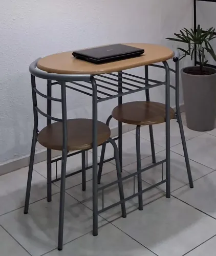 JOGO DE MESA COM 2 CADEIRAS