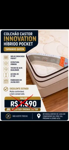 MEGA PROMOÇÃO CAMA QUEEN CASTOR