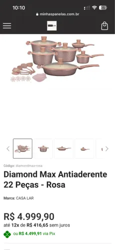 Kit panelas gourmet 