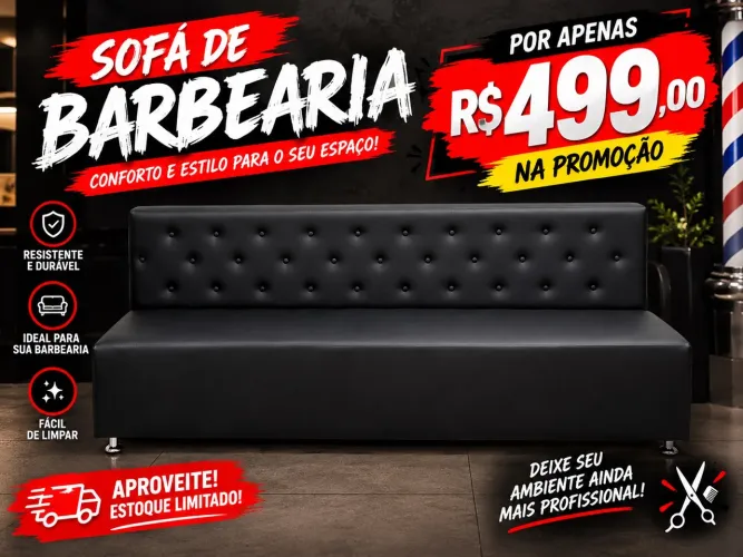 Sofá para barbearia