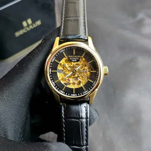 Relógio Seculus Automatic 40mm dourado