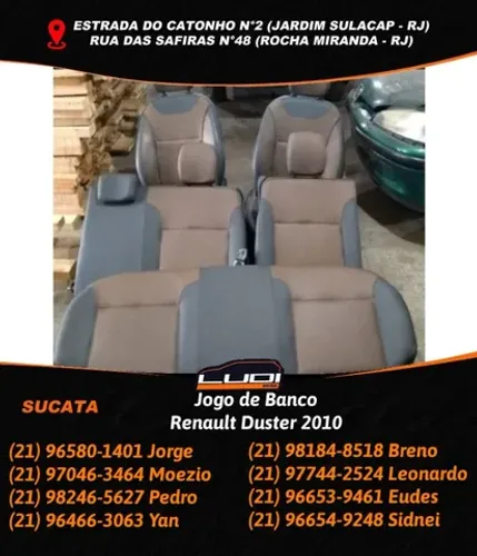 Jogo de Banco Renault Duster 2010