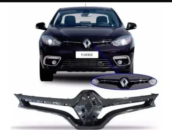 grade dianteiro do radiador do renault fluence 2014 a 2016