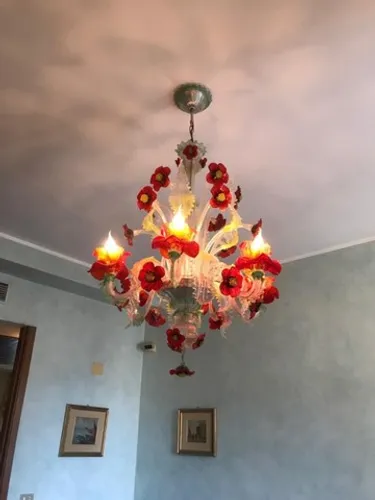 Lustre Murano 100% Italiano em Perfeito Estado olx bh