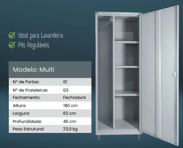Armário Multiuso - Armário de Produtos de Limpeza
