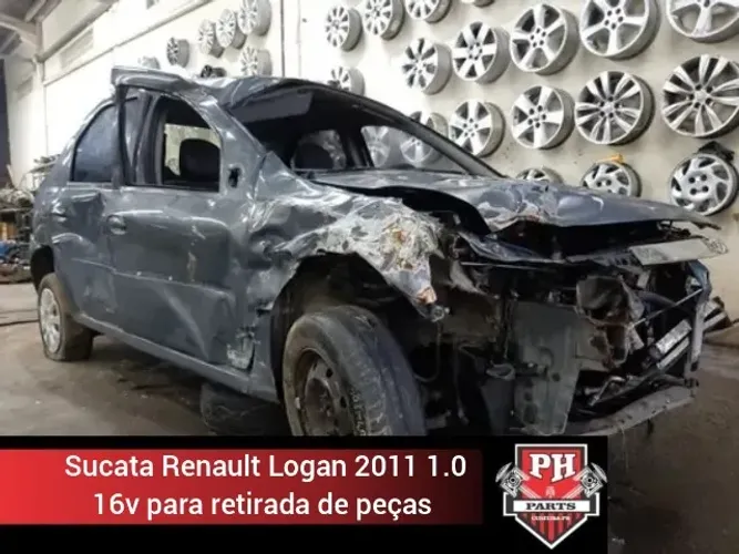 Sucata Renault Logan 2011 1.0 16v para retirada de peças