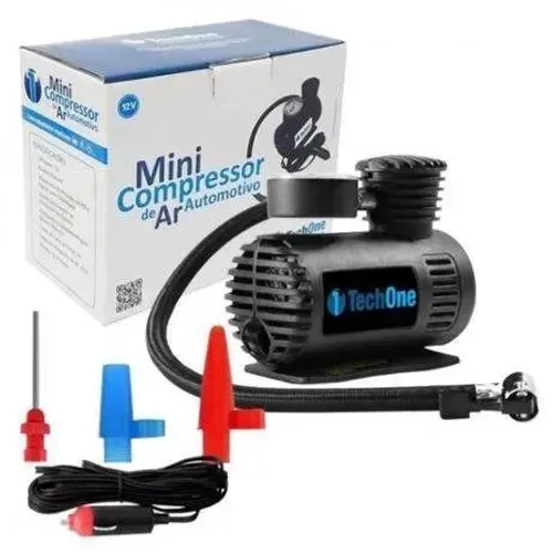 Mini Compressor De Ar 300psi 12v - Encher Pneu Carro / Moto / Bike / Bicicleta / Bola