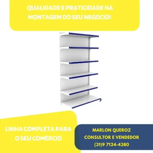 Gondola de Parede Nova 6 Bandejas