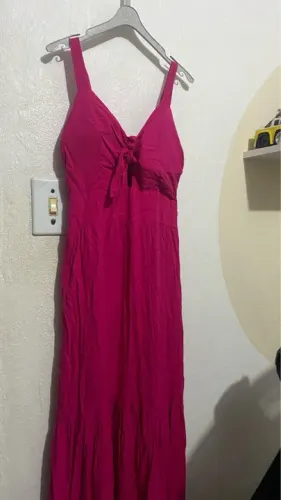 Vestidos Longos Rosa e Amarelo