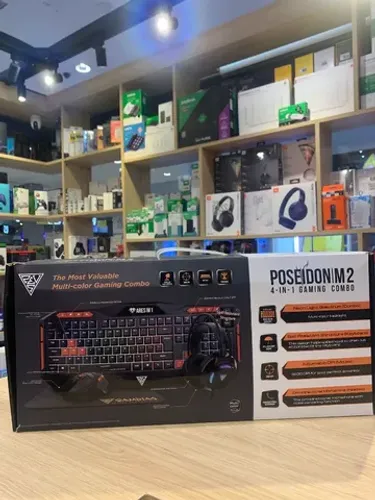 Kit Teclado+Mouse+MousePad+HeadSet Gamdias Poseidon M2- Novo Lacrado- Parcelamos Sem Juros
