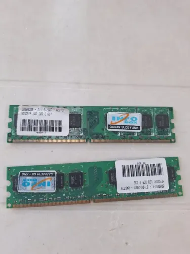 Memória DDR 2 - 1GB e Placa de Vídeo